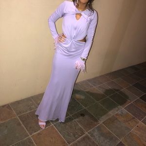 Lavender evening gown